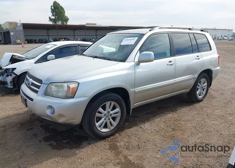 2006 Toyota Highlander Hybrid V6 z USA, uszkodzony, nr VIN JTEDW21A960006550